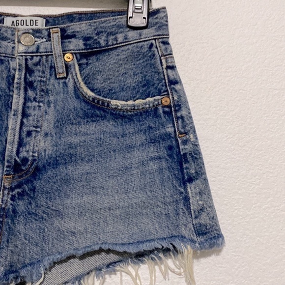 Agolde Parker Coastal Vintage Cut Off Retro High-Rise Pin Up Girl Booty Short 23 - Picture 4 of 9